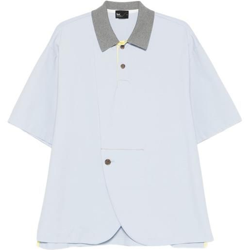 Kolor polo con bottoni - blu