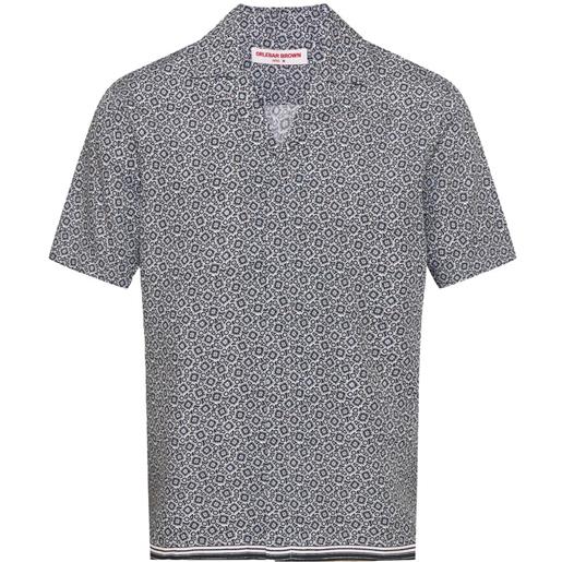 Orlebar Brown camicia maitan - blu