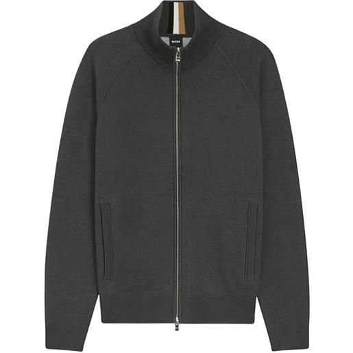 BOSS cardigan con zip - grigio