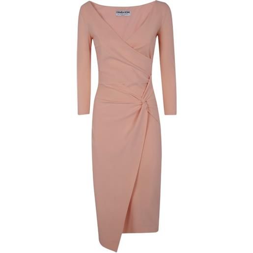 CHIARA BONI La Petite Robe abito a portafoglio - rosa