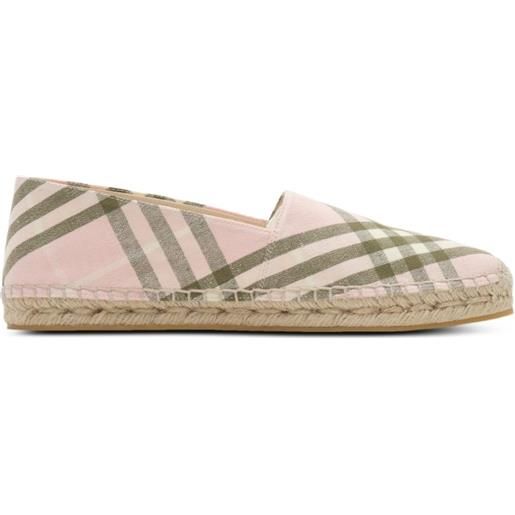 Burberry check mews espadrilles​ - rosa