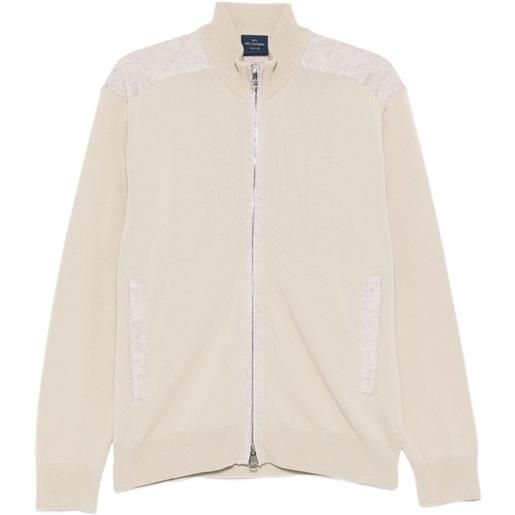 Paul & Shark cardigan con zip - toni neutri