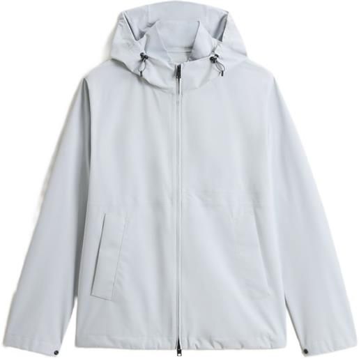 Woolrich giacca pacific con cappuccio - grigio