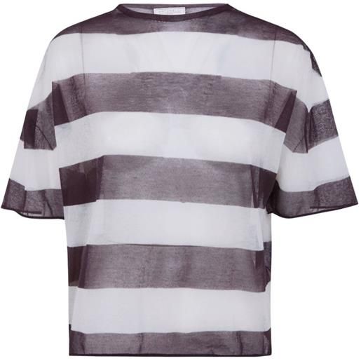 Antonelli t-shirt con motivo a righe - bianco
