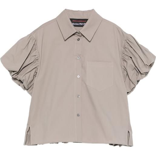 COLLECTION PRIVEE? camicia con ruches - grigio