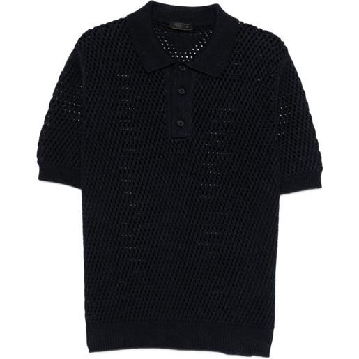 Prada polo in maglia - blu