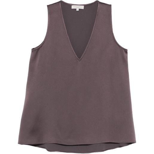 Antonelli blusa angelica con scollo a v - viola