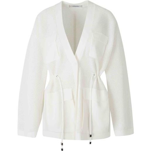 Dorothee Schumacher cardigan con coulisse - bianco