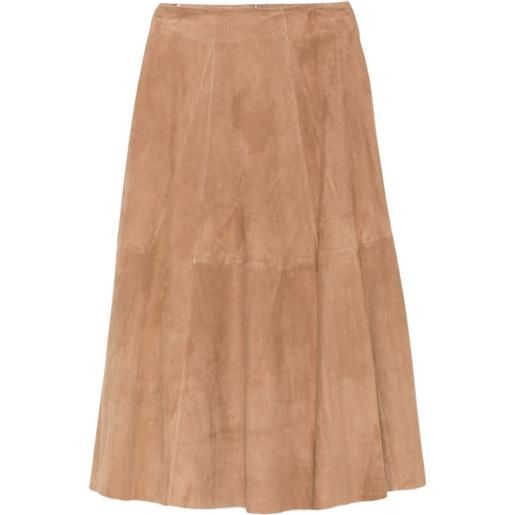 Arma gonna midi eleni con inserti - toni neutri