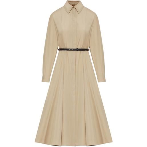 Max Mara abito con cintura - toni neutri