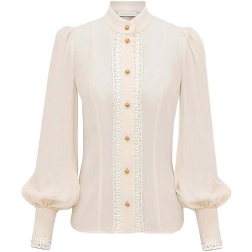 ZIMMERMANN blusa con bottoni - toni neutri