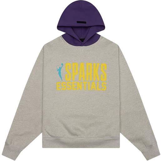 FEAR OF GOD ESSENTIALS x nba felpa sparks classic con cappuccio - grigio