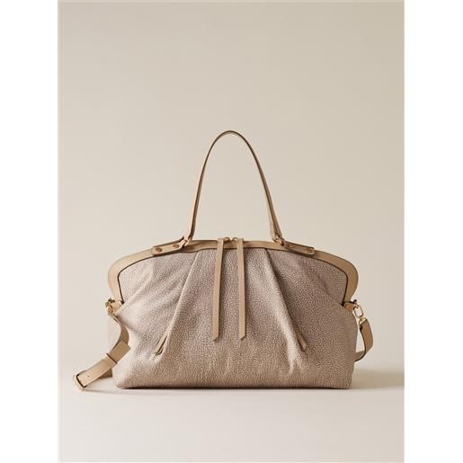 Borbonese frame borsa bauletto medium
