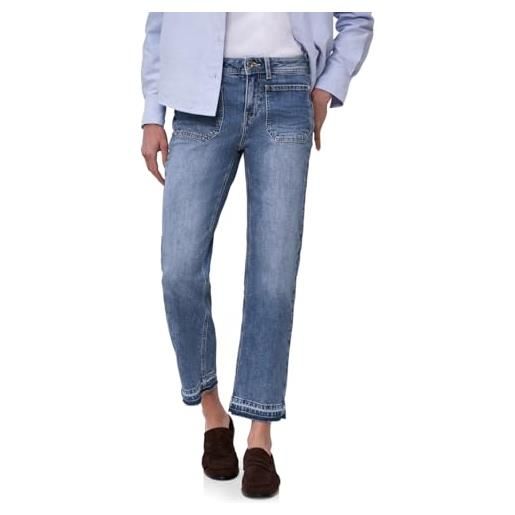 Street One jeans con dettaglio orlato blu lavato 31