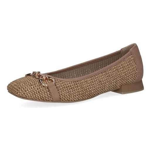 CAPRICE donna ballerine rafia eleganti, blu (lt. Blue comb), 38 eu