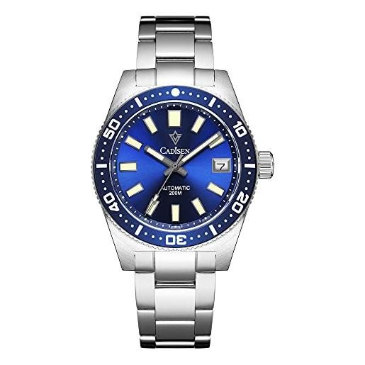 OROLOGIO SEIKO NAUTILUS Tiffany Vetro Blu Personalizzato Mod 40mm NH35 Movimento Automatico EUR