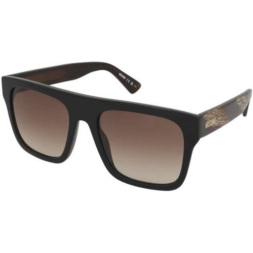 Occhiali Da Sole Moschino Mos164/S Uomo – Colore Grigio – Lenti Grigie, Montatura In Poliammide – Misura 60/130/21