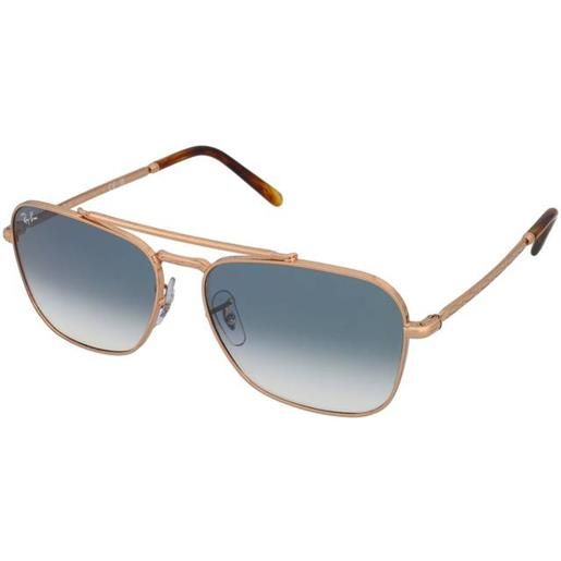Ray-Ban new caravan rb3636 92023f | occhiali da sole graduati o non graduati | prova online | unisex | metallo | rettangolari | oro rosa | adrialenti