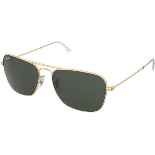 Ray-Ban rb3136 001 | occhiali da sole graduati o non graduati | prova online | unisex | metallo | pilot | oro | adrialenti