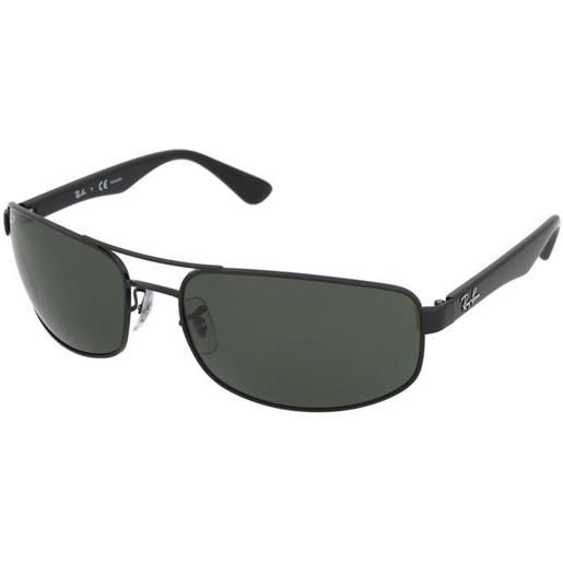 Ray-Ban rb3445 002/58 | occhiali da sole graduati o non graduati | prova online | metallo | rettangolari | nero | adrialenti