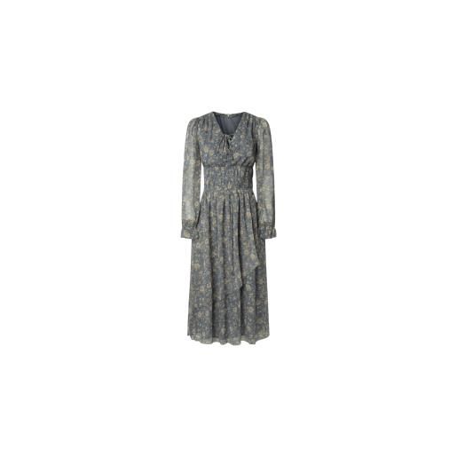 Pepe Jeans per donna. Pl9537692 abito blu livy [3287314], casual, poliestere, manica lunga