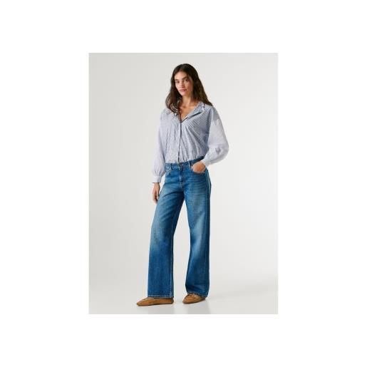 Pepe Jeans per donna. Pl20510424u1 jeans larghi blu nocciola [3318882], casual, cotone, denim