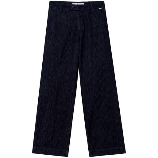 ROY ROGERS pantalone palazzo in denim lais donna