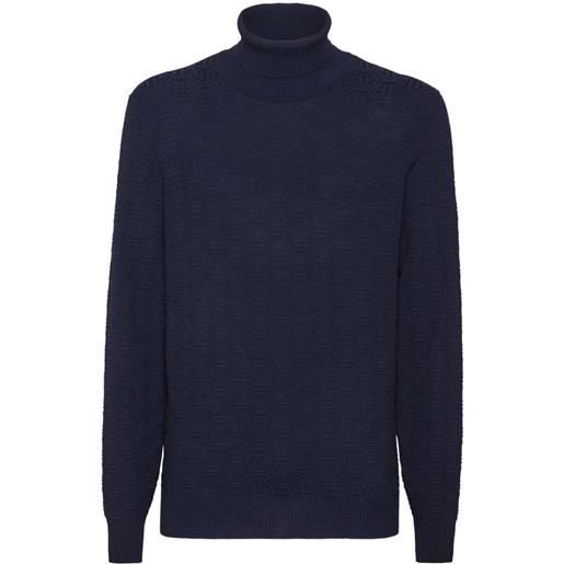 Philipp Plein felpa con monogramma - blu