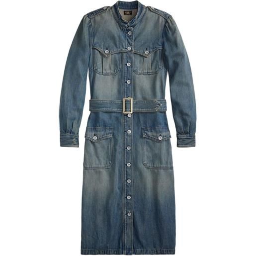 Ralph Lauren RRL abito denim con cintura - blu