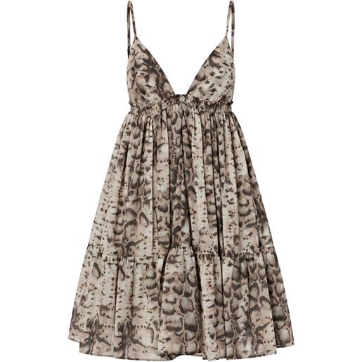 PINKO abito con stampa - toni neutri