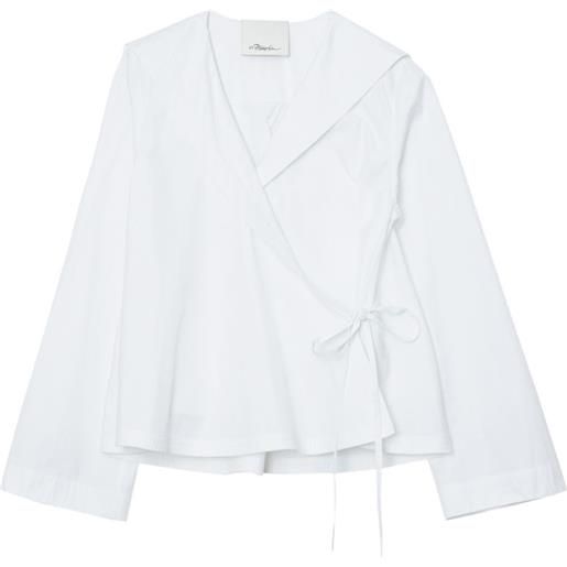 3.1 Phillip Lim blusa con collo lavallière - bianco