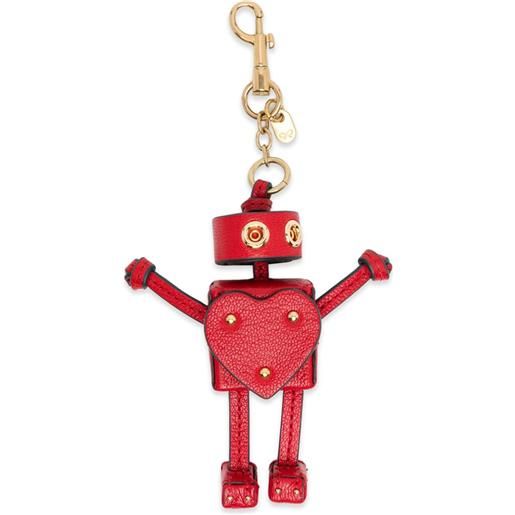 Anya Hindmarch portachiavi con borchie - rosso