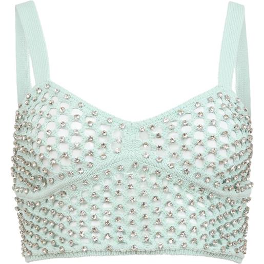 Fleur Du Mal top con decorazione - verde