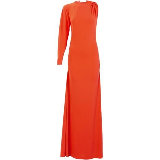Silvia Tcherassi abito virna lungo monospalla - arancione