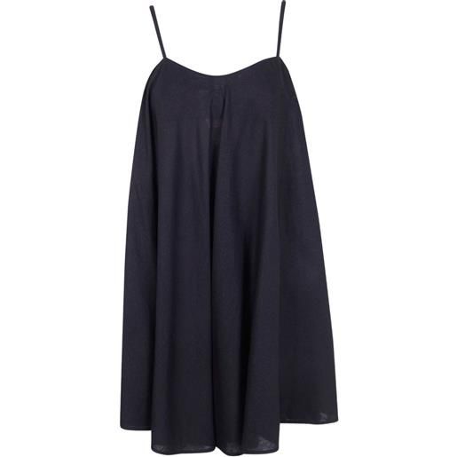 TWINSET abito corto con spalline annodate - nero