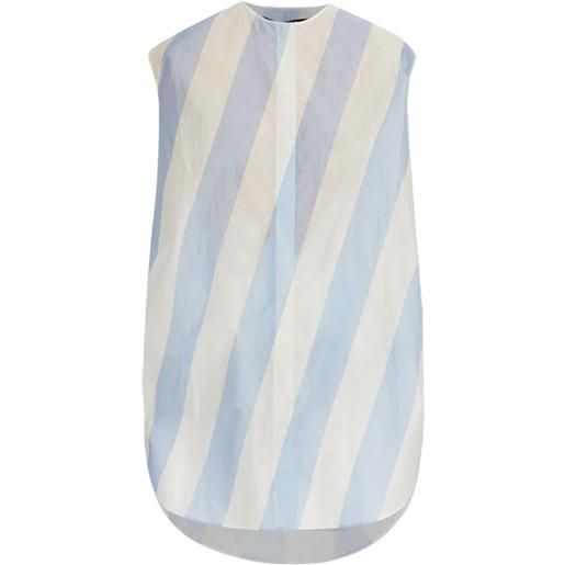 Jacquemus camicia berlingot a righe - blu
