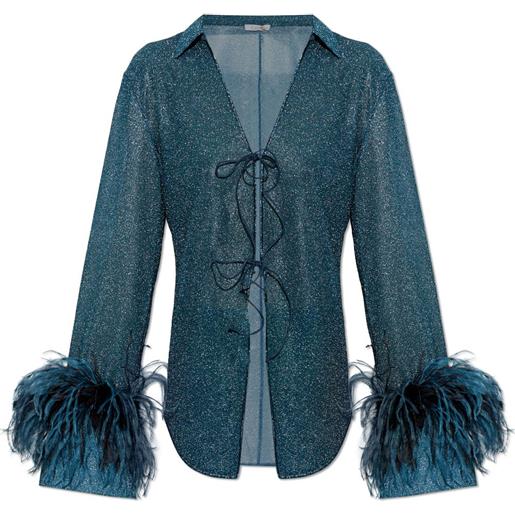 Oséree top lumière plumage - blu