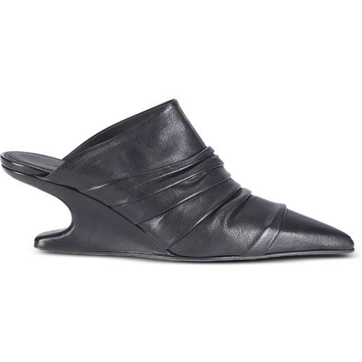 Rick Owens mules cantilever sharp sabot - nero