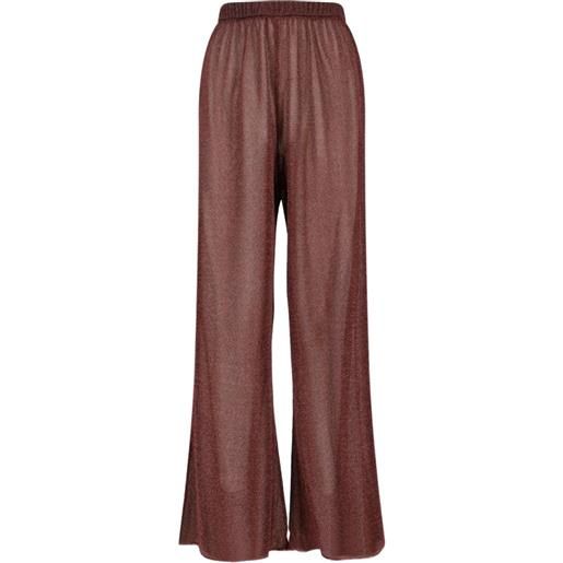 Oséree pantaloni lumière elasticizzati - marrone