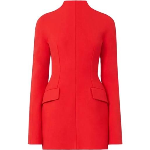 Sportmax abito tefrite a collo alto - rosso