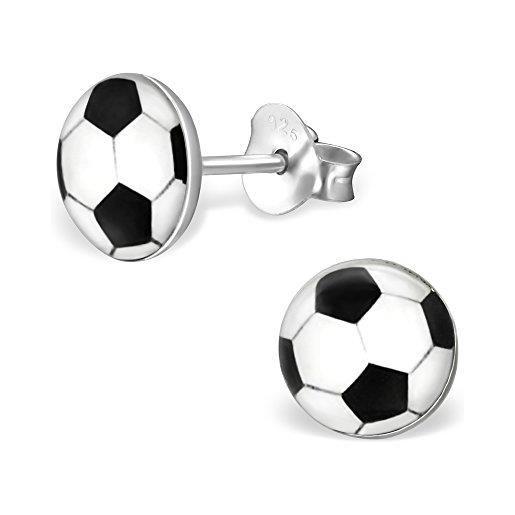 Orecchini Sportivi In Argento 925 - Con Pallina Per Appassionati