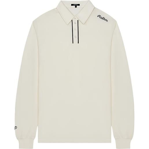 Malbon Golf x jesper parnevik polo a maniche lunghe - bianco