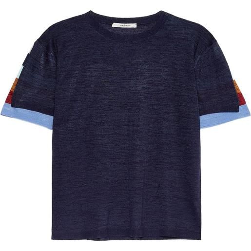 MALIPARMI t-shirt a righe - blu