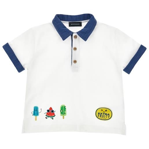 Monnalisa polo con stampa frutta