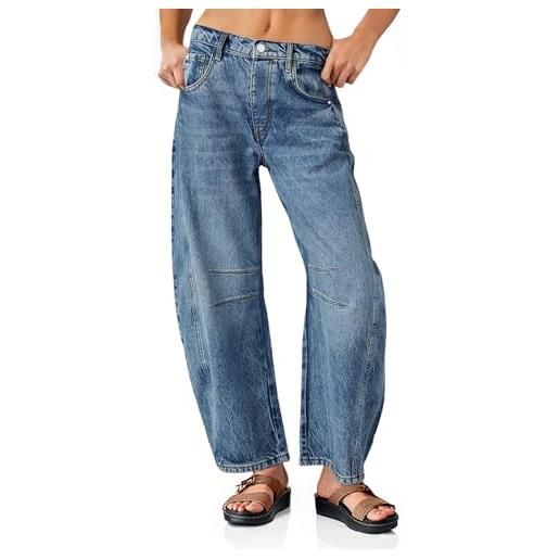 Jeans donna con risvolto gamba dritta | Farfallina Jeans