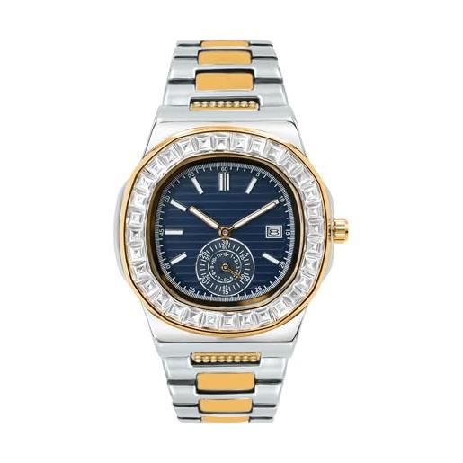 Orphelia Orologio Uomo Master Chronograph Al Quarzo - Cassa 42mm Acciaio, Quadrante Bianco, Impermeabile 3 ATM