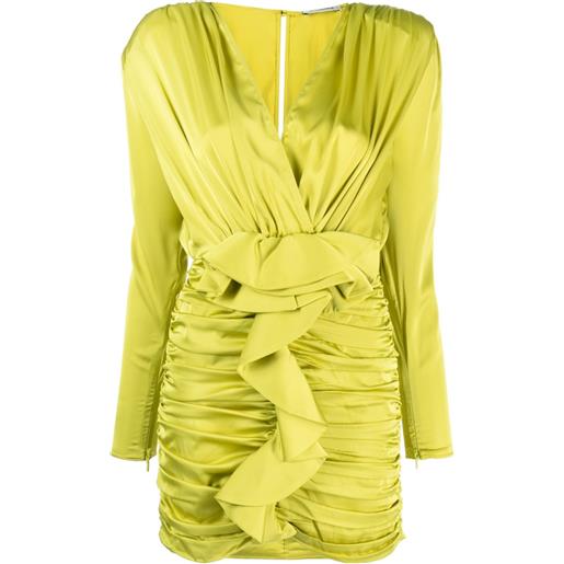 The New Arrivals Ilkyaz Ozel abito corto con ruches - verde