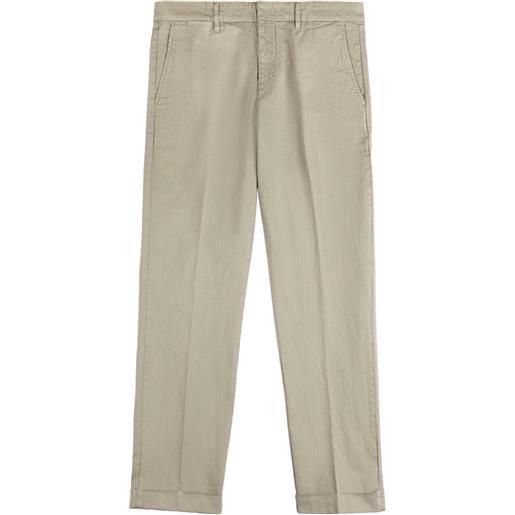 Fay pantaloni capri con bottoni - verde