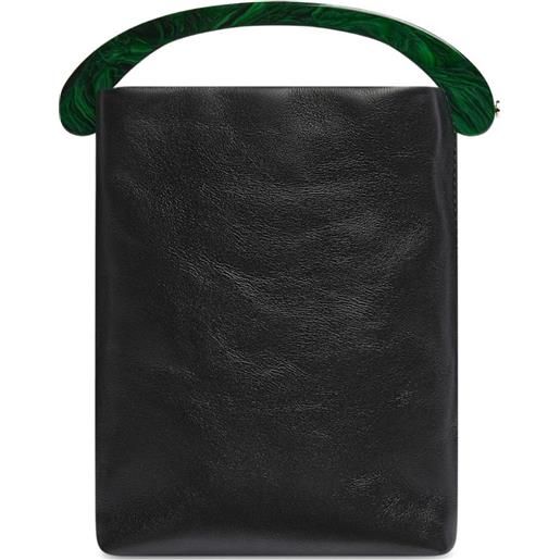 DRIES VAN NOTEN borsa tote micro in pelle - nero