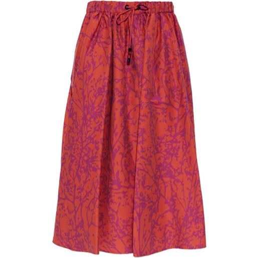 Max Mara gonna a fiori - arancione